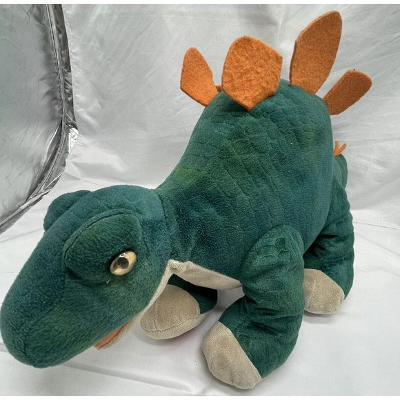 Build A Bear Dinosaur Stegosaurus Green Orange Plush 16" BABW Stuffed Animal 18” - Picture 1 of 16
